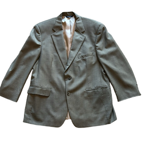 BROOKS BROTHERS Taupe 44 S Wool Cashmere Blend Herringbone Tweed Blazer